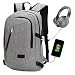 Produktbild Business Laptop USB Rucksack College Schultasche USB Rucksack für Herren Backpack Damen 15.6 Inch Notebook Grau
