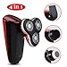 Produktbild LANMOU® Rasierer Herren Elektrische Glatze Haarschneider Bartschneider, IPX7 Wasserdicht Rasierapparat, Nass und Trocken, 4D Rotary Rasierer, 4 in 1 Elektrorasierer Tragbare USB Rechargeable Razor