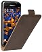 Produktbild mumbi PREMIUM Leder Flip Case für Samsung Galaxy A3 (2016) Tasche braun