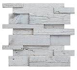 30x30 cm Decostyle RNX-Decape Mosaico decorativo de madera, Blanco, 30 x 30 cm