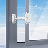 SAFELON Ajustable Ventana Gap Tamaño Bebé Seguridad Ventana Restrictiva, Cerradura de Seguridad a prueba de Niños para Niños 