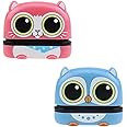 Maommadio Personalized Name Stamp,Custom Name for Baby Student Clothes Chapter Cartoon Children's Seal Cute for Kids,Waterproof Wash Not Faded Stamp 4 Animal Styles (2 Pack 01)