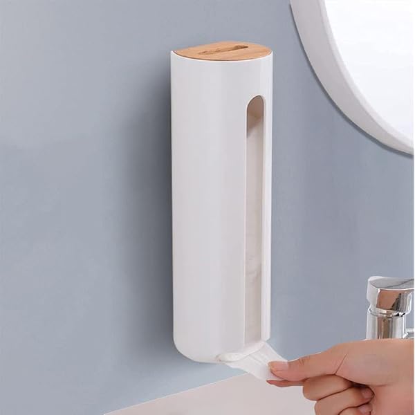 Boîte Empilable Design Distributeur De Coton - Distributeur De Coton Tige Navaris Porte Coton