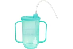 AKZOEYHEALTHE Drinking Aids Convalescent Feeding Cup, Sippy Cup with Straw Spill Proof for Elderly Patient Maternity Drink Water Porridge Soup, Drinking Cup with Straw for Disabled Adults, 350ml