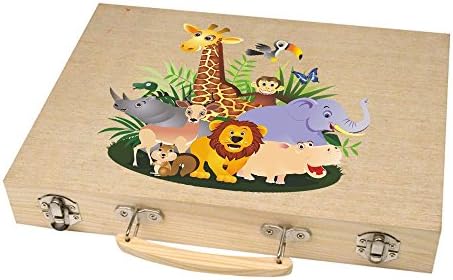 Painting Set 'Paint Box 66' With 11 Utensils, 66 Piece Painting Kit For School And Co.: The Compact Painting Set In Practical Wooden Case Motiv 06