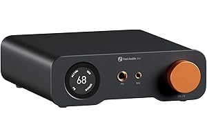 ‎FOSI AUDIO Fosi Audio ZH3 Wzmacniacz Słuchawkowy DAC, w Pełni Zbalansowany Przedwzmacniacz z AKM4493SEQ XMOS XU316 PCM768 kHz, Wejście USB/Optyczne/COAX/RCA/12 V Trigger, Wyjście XLR/RCA/4,4 mm/6,35 mm z Pilotem