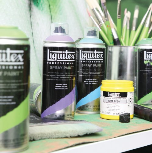 Liquitex Professional Spray Paint – Acrylfarbe, Farbspray auf Wasserbasis, lichtecht, 400 ml – Titanweiss - 2