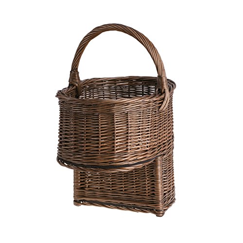 Treppenkorb für die Zeitungen, Weidenkorb auf die Treppen, Zeitungskorb aus Weide, Zeitungsständer, Weidenkorb für Zeitschriften - 9