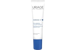 Uriage Xemose Soin Apaisant Contour des Yeux - 5% de Beurre de Karité, Sulfate de Dextran - Apaise les Démangeaisons & Décongestionne - Sans Parfum - Peaux Sèches Sujettes aux Démangeaisons - 15ml