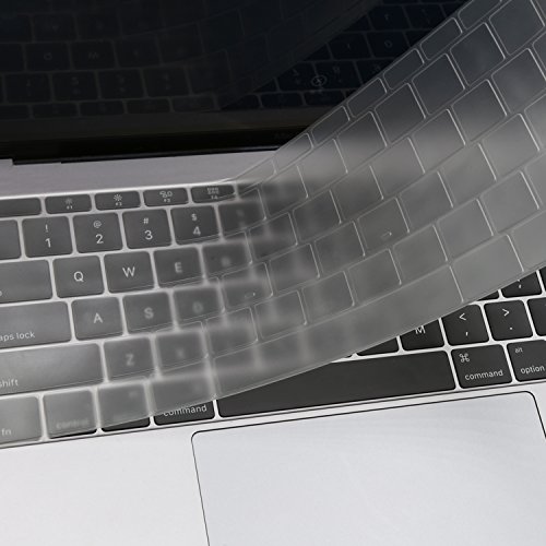 MOSISO Tastatur Abdeckung für neueste MacBook Pro 13 Zoll mit Retina Display A1708 (Freigabe Okt 2016, No TouchBar) und New MacBook Retina 12 Zoll A1534, Klar
