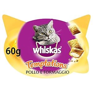 Whiskas Premios temptations para gatos de 60 g sabor pollo (Pack de 8)