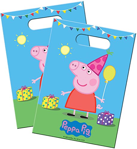 8 Partytüten * PEPPA PIG * für Kindergeburtstag und Mottoparty // Wutz Kinder Geburtstag Geschenktüten Mitgebsel Tüten