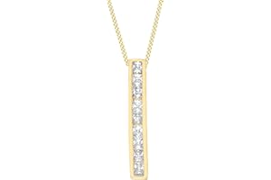 Carissima Collier avec pendentif Or jaune 9 cts Oxyde de Zirconium 41 cm 1.43.8513 Pour Femme