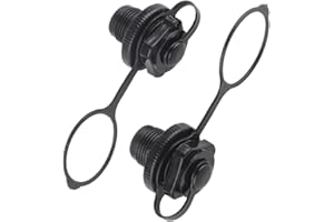 ITONASH Air Valve, 2 Pcs Inflatable Boat Air Valve, Inflatable Boat Spiral Air Plugs One Way Inflation Replacement Screw Boston Valve for Kayak, Dinghy, Airbeds, Hot Tub, Rubber Dinghy