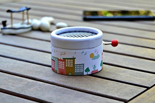 Little hand cranked music box "City of music". Melody: * You are my sunshine *. Great gift for music lovers ¡¡