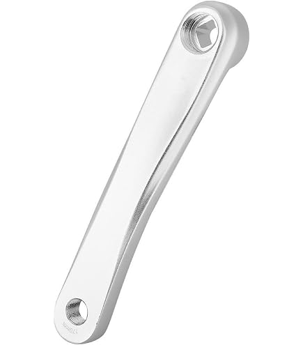 Akozon manovella 170 mm + braccio della bicicletta, lega di alluminio bicicletta lato sinistro catena accessorio di ricambio foro diamantato e foro quadrato (foro nero
