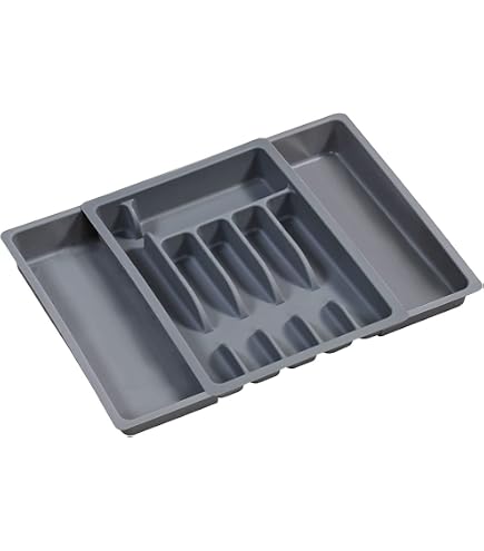 Tontarelli Portaposate Plastica Bianco Delfino 6+2 Scomparti 40x31cm
