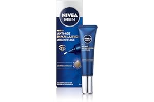 ‎NIVEA NIVEA MEN Hyaluron Przeciwzmarszczkowy krem nawilżający pod oczy dla mężczyzn z kwasem hialuronowym, 15 ml