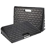 【PORTÁTIL】Fácil de transportar rampas con agujero para permitir que los vehículos para montar y hasta 100 mm.