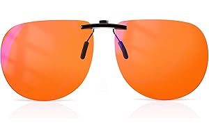 Goiteia Blue Light Filter 380-500 nm, Lunettes à Clip, Accessoires Pour Jeux Vidéo et ESports