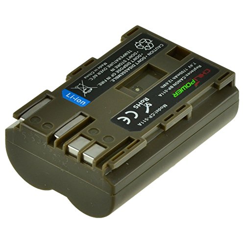 Chili Power BP-511  BP-511  A Batterie pour Canon EOS 5D  10D  20D  20DA  30D  40D  50D  300D  D30  D60  Rebel  PowerShot G1  G2  G3  G5  G6  Pro 1  Pro 90  Pro 90  IS  FV2         FV400  FVM1  FVM10  ZR10         ZR90