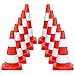 Produktbild TMS PRO SHOP 10 Stück Leitkegel, rot tagesleuchtend/weiß, Weich-PVC, 3,1 kg aus Kunststoff (50 cm)