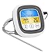 Produktbild Gaeruite Grillthermometer Fleischthermometer digital Thermometer mit Sonde,Digitalanzeige Touch Timer Thermometer mit Auto F / ° C Taste