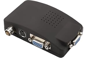 Garsent VGA to HDMI Converter, CCTV BNC S-video To VGA HD Converter Adapter for Laptop PC to TV Displays Monitor.