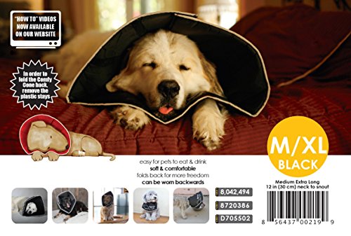 The-Comfy-Cone-Pet-Recovery-Collar-by-All-Four-Paws-Medium-Extra-Long-Black