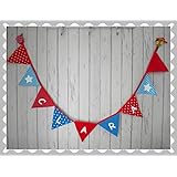 Wimpelkette/Girlande/Deko/Bordüre, nach Wunsch, mit Name, Wunschname, Wunschfarben, by Miss Nadelöhr