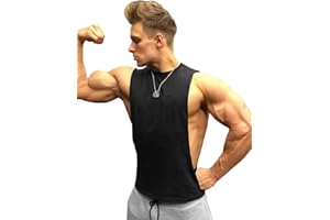 GYMAPE Homme Emmanchure Tombante Séchage Rapide Débardeur pour La Musculation D'entraînement Chemises Musculaires sans Manches
