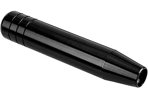 AKOZON Reminnbor Perilla del cambio de marcha del coche Universal 18cm Palanca de Cambio de Palanca Manual de Palanca de Cambios del Coche de Aleación de Aluminio (Negro)