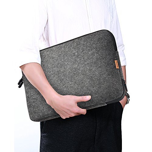 ProCase 12 Zoll Schutzh  lle Filz Laptop Sleeve Tasche  12 Zoll Macbook mit Retina Microsoft Surface Pro 4 3 und Andere 11-12 Zoll Chromebook Ultraboo