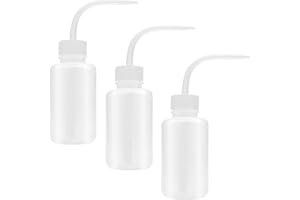 KUOXAN 3 Pcs Squeeze Bottle, Wash Bottle - Leak-Proof with Precision Nozzles for Plant Care, Vinaigrette, Detergent & Tattoo Supplies