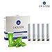 Price comparison product image eKaiser E-Zigarette | E-Liquid 5er Pack Weiß Cartomizer | Minze-Mix | E-Shisha | für Wiederaufladbar E-Shisha Zigarette (Mint, Blueberry Mint, Apple Mint, Strawberry Mint, Grape Mint)