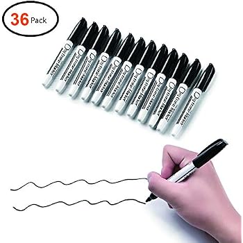 Expo 4pk Dry Erase Markers Ultra Fine Tip Multicolored: Thin Whiteboard Markers, Low-Odor, Erasable, Art & Stationery