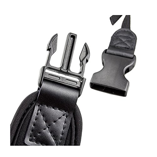 JJC NS-q1  Confort N  opr  ne Sangle de Cou avec Motif antid  rapant pour DSLR Camera       Noir