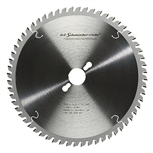 Bench Circular Saw Blade D ,250 MM Bore 30 MM Cut 60Z.negativ HM-B Ku.-Wech .3,2 MM Bench Circular Saw Blade D ,250 MM Bore 30 MM Cut 60Z.negativ HM-B Ku.-Wech .3,2 MM