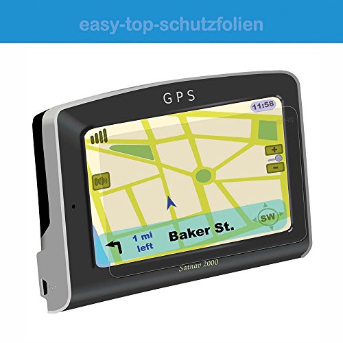 Preisvergleich Produktbild Kenwood DNX8170DABS - 3x Anti-Shock Displayschutzfolie - seidenmatte-Antifingerprint Schutz Folie - entspiegelte Oberfläche - Antireflex