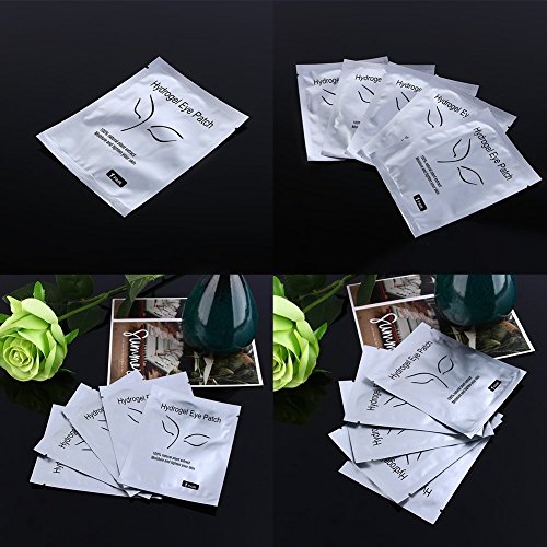 100 Paar Augenpads Eye Pads Profi Augen Gel Patch mit Dynamische Passform für Wimpernverlängerung Eye Extensions Augenwimper Beauty, Fusselfrei - 8