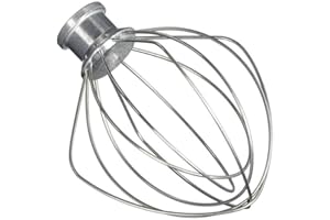 ‎POWEKA Poweka K45WW Schneebesen Edelstahl Rührer Artisan Zubehoer Kompatibel mit Kitchenaid Kitchen aid Ersatzteile Zubehör