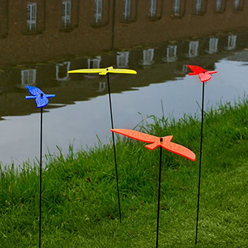 SUNPLAY Sonnenfänger „Vögel“ im FARBMIX, 5 Stück zu je 20 cm Durchmesser im Set + 70 cm Schwingstäbe - 4