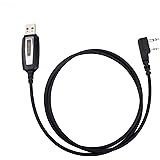 Retevis USB Cavo Programmazione 2 Pin Compatibile con Walkie Talkie RT24 RT618 RT27 RT22 RT28 RT619 RT46 ESYNiC Baofeng BF-88