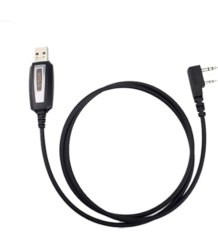 JUCJET Walkie Talkie Câble De Programmation USB 2 Broches Compatible Avec Les Radios Baofeng Série JUCJET UV-5R UV-5RE BF-88E BF-888S Système Informatique Compatible WinXP / Win7 / Win8 / Win10 (1