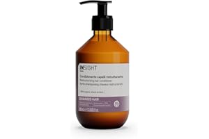 Insight Conditionneur de cheveux restructurant 350 ml | Traitement des cheveux abîmés et stressés par les traitements chimiques, intempéries et déshydratation | Emballage en