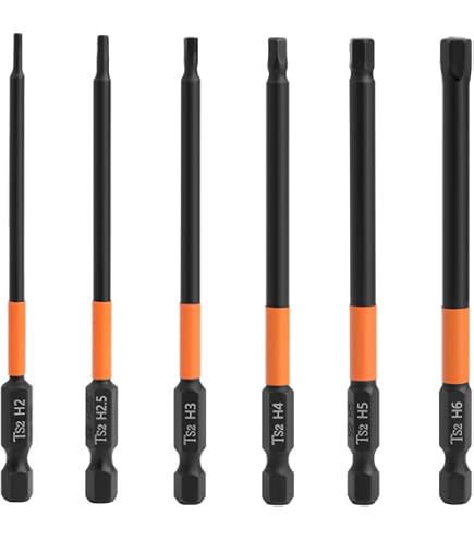 TRYWISE 10pcs Embout Allen Large 100mm 1,5-12mm Hex, Embout De Vissage