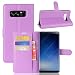 Produktbild Samsung Galaxy Note 8 Hülle LifeePro [Anti-Scratch] Stoßfest Drop Protection Litchi Grain PU Leder Brieftasche Stand Flip Folio Abdeckung mit Kartensteckplätze und Magnetverschluss für Samsung Galaxy Note 8 Lila
