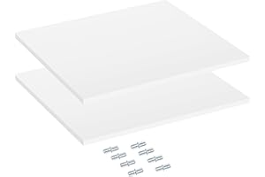 ‎KOMTO KOMTO Einlegeböden für Schränke Weiß - Regalboden mit Befestigung Einlegeboden Kleiderschrank Spanplatte für Cube Modulschränke | Platte 566 х 510 х 16 mm