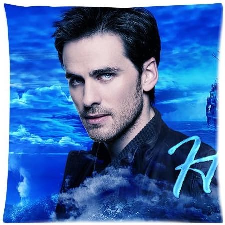 Once Upon a Time Hook Killian Jones Custom 18x18 Inch Throw Cushion Cover Pillow Cases (Twin Sides)