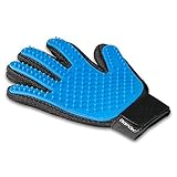 Tamaño: 150 g 24cmx18cm QQPOW Guantes Manopla Masaje para Mascotas,Guante de Masaje para Mascotas perros, gatos, conejo,caballos (una mano)